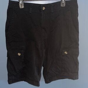 ⚓️Saddlebred Mens Cargo Shorts•34•Black